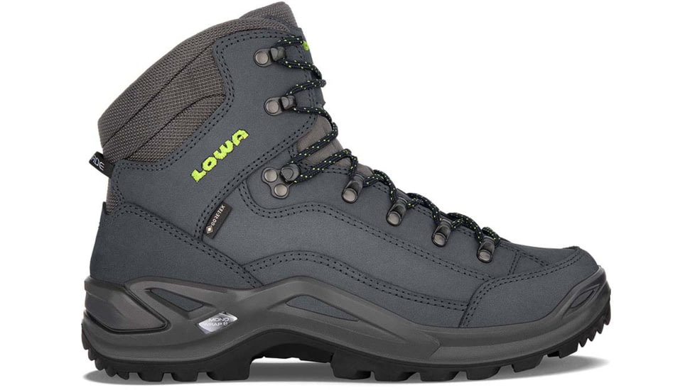 Lowa Renegade GTX Mid Hiking Shoes - Men's, Medium, 9 US, Dark Blue/Lime, 3109456702-DBULIM-Medium-9