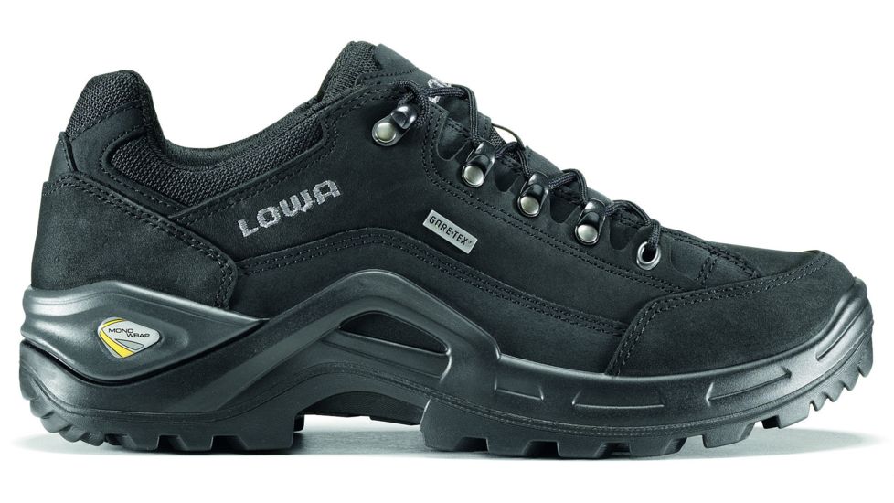 Lowa Renegade II GTX Lo Hiking Shoe - Men's-Black/Black-Medium-11.5