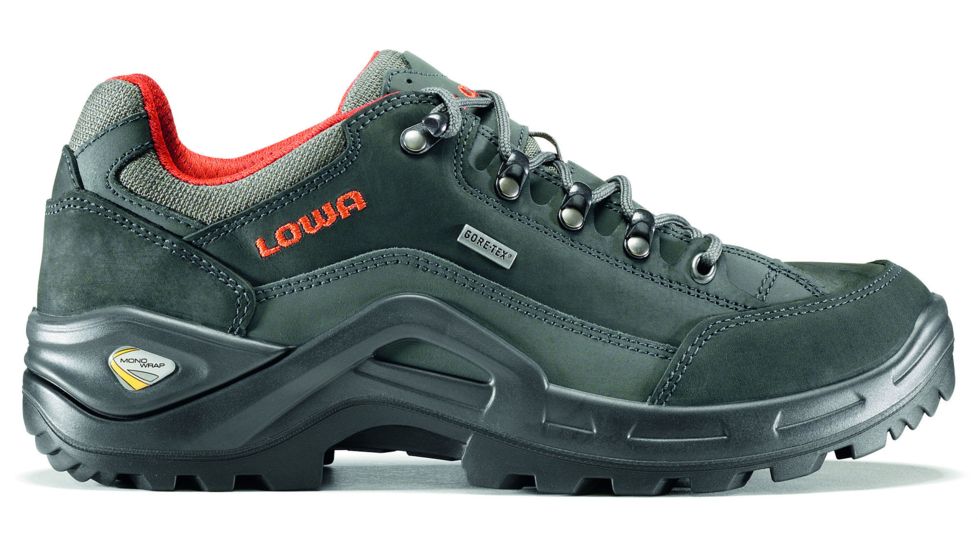 Lowa Renegade II GTX Lo Hiking Shoe - Men's-Gray/Rust-Medium-9