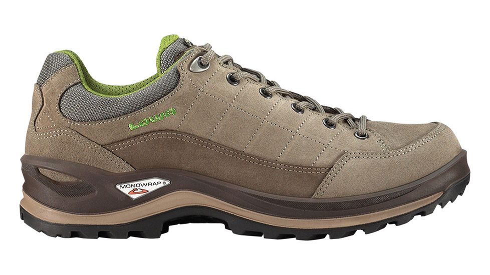 Lowa Renegade III GTX Lo Hiking Shoe - Men's-Stone/Green-Medium-9