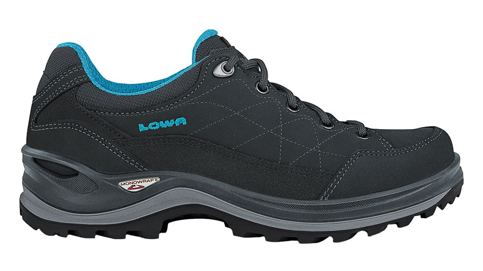 Lowa Renegade III GTX Lo Hiking Shoe - Women's-Anthracite/Turquoise-Medium-9.5