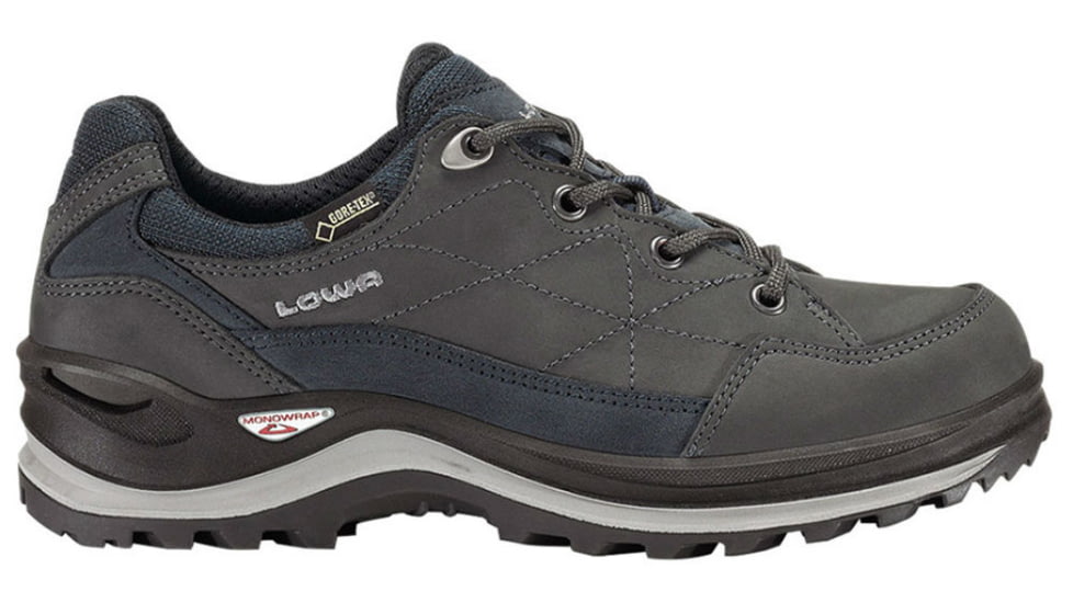Lowa Renegade III GTX Lo Hiking Shoe - Women's-Dark Gray/Navy-Medium-6