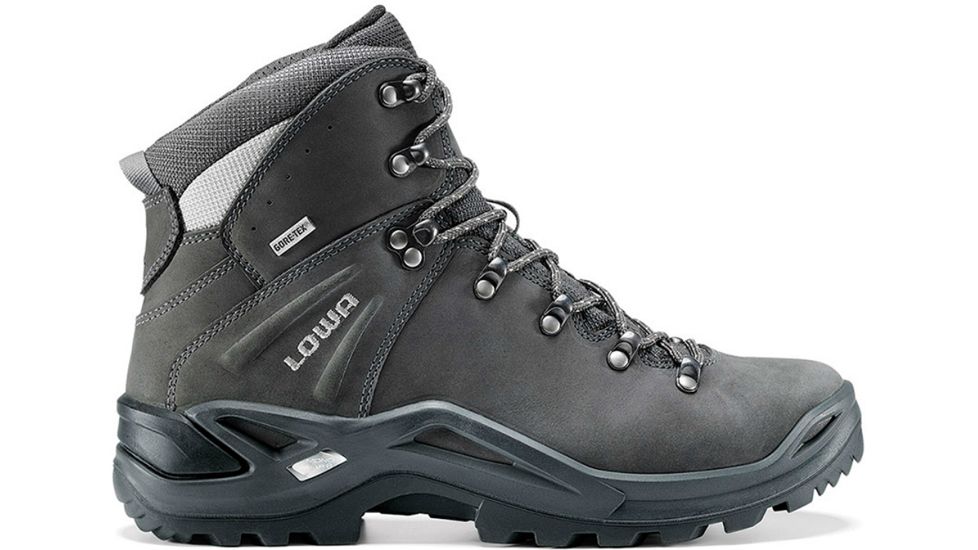 Lowa Ronan GTX Mid Hiking Boot - Men's-Dark Grey/Silver-Medium-10