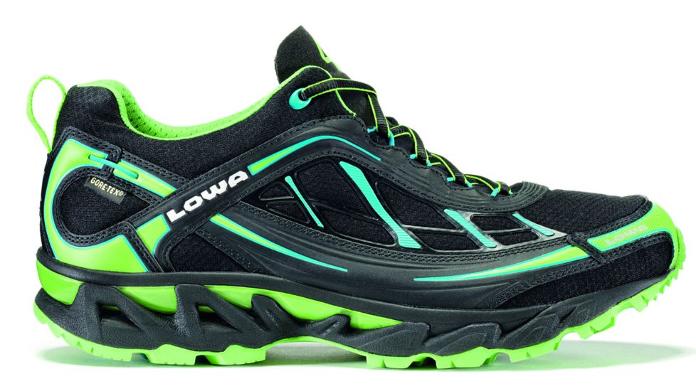 Lowa S-Crown GTX Trail Running Shoe - Men's-Black/Kiwi-9 US