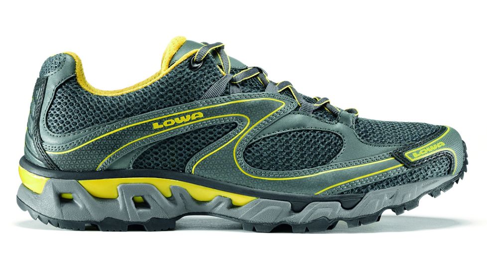 Lowa S-Curve Mesh Trail Running Shoe - Men's-Anthracite/Yellow-7.5 US