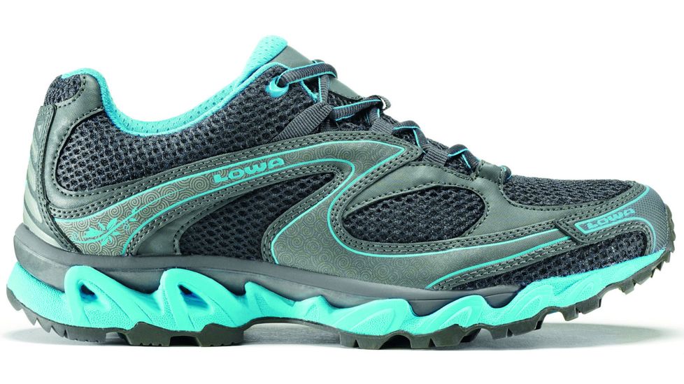 Lowa S-Curve Mesh Trail Running Shoe - Women's-Anthracite/Blue-6 US