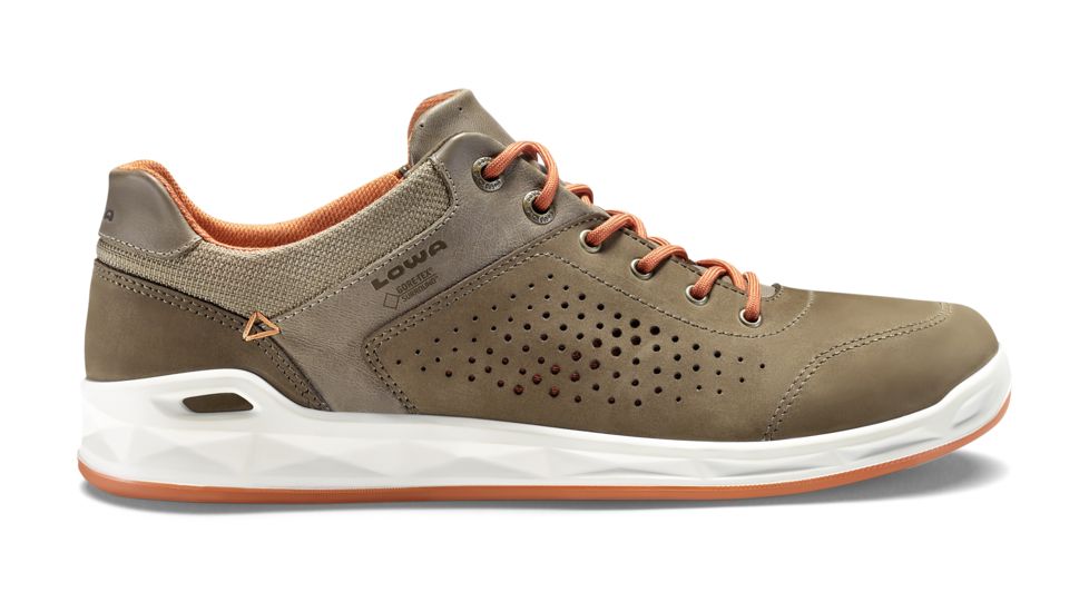 Lowa San Francisco GTX Casual Shoe - Mens, Brown/Orange, 10, Medium, 3108004520-BRNORG-M100
