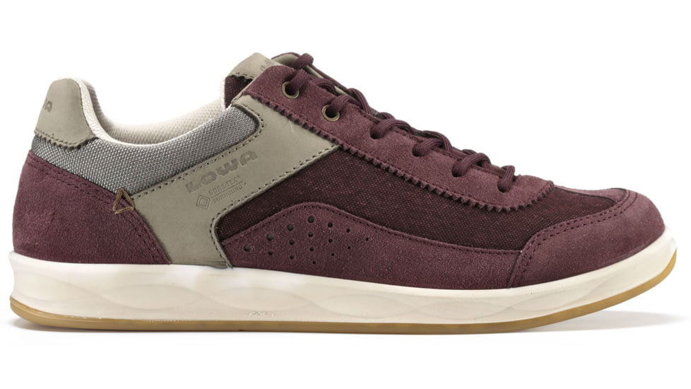 Lowa San Luis GTX Lo Surround Casual Shoe - Women's-Bordeaux/Stone-Medium-7.5