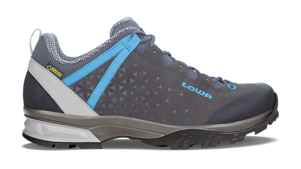 Lowa Sassa GTX Lo Hiking Shoe - Womens, Anthracite/Blue, 5, Medium, 2207129743-ANTBLU-M050