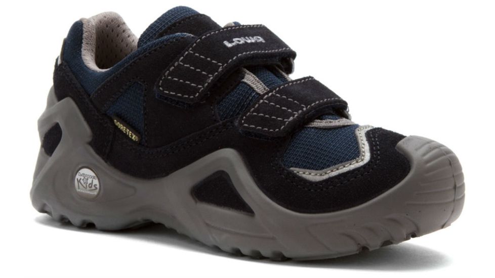 Lowa Scooter GTX Lo Casual Shoe - Kid's-Navy/Grey-34 Euro