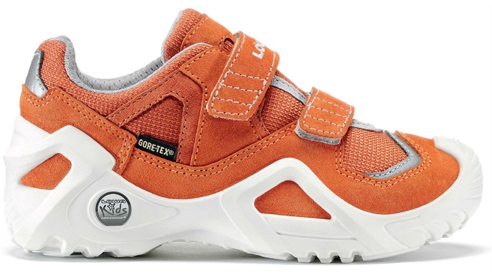 Lowa Scooter GTX Lo Casual Shoe - Kid's-Orange/Light Gray-32 Euro