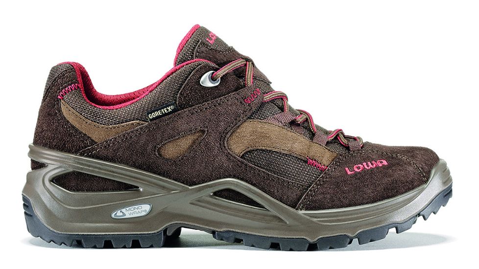 Lowa Sirkos GTX Hiking Shoe - Women's-Brown/Burgundy-Medium-7.5 US