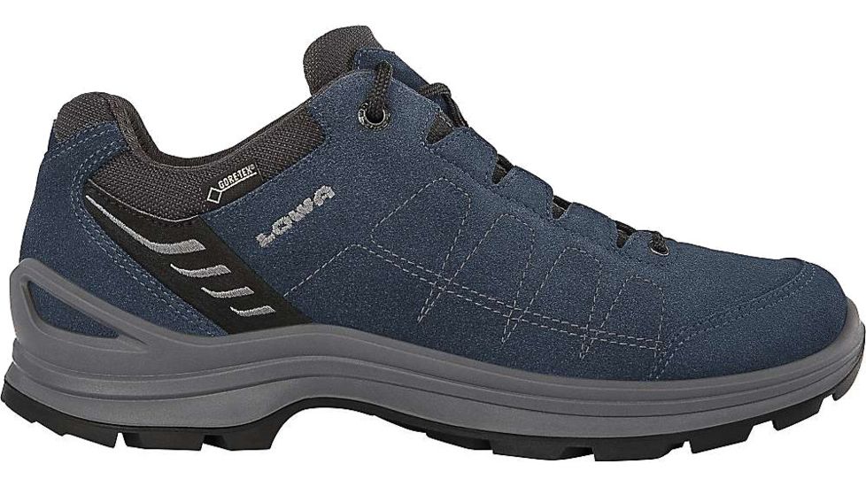 Lowa Tiago GTX Lo Hiking Shoe - Men's-Denim/Grey-Medium-12