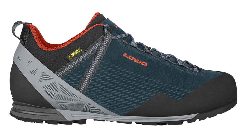 Lowa Ticino GTX Lo Approach Shoe - Mens, Navy/Rust, 9, Medium, 2107456975-NAVRST-M090