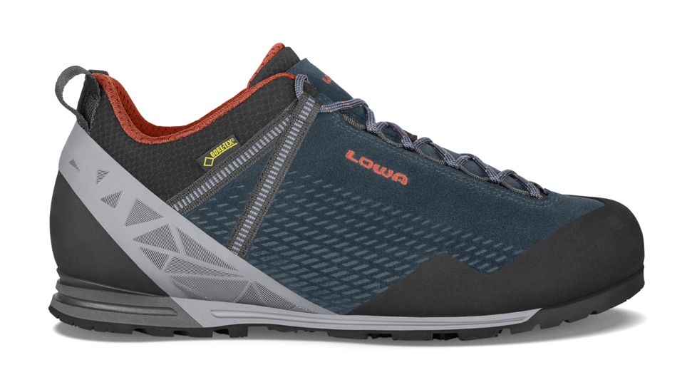 Lowa Ticino GTX Lo Approach Shoe - Mens, Navy/Rust, 9, Medium, 2107456975-NAVRST-M090