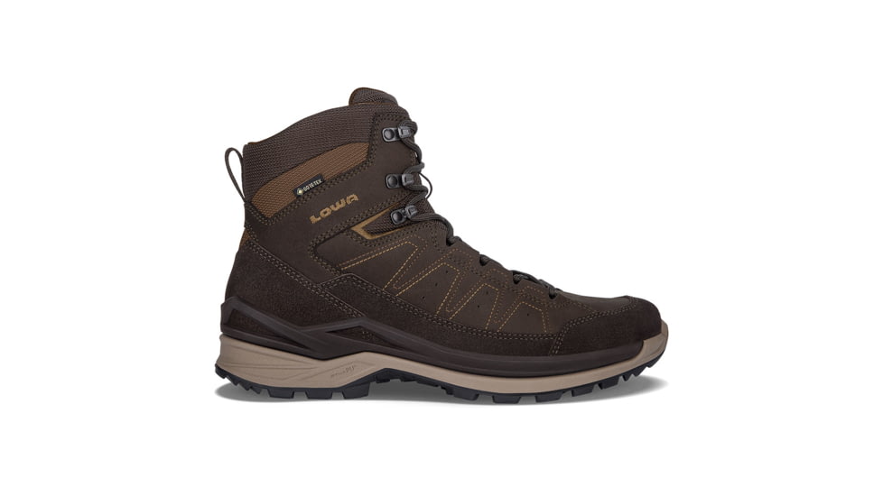 Lowa Toro Evo GTX Mid Hiking Shoes - Mens, Dark Brown/Taupe, 10 US, Medium, 3107244335-DBRTPE-10 US