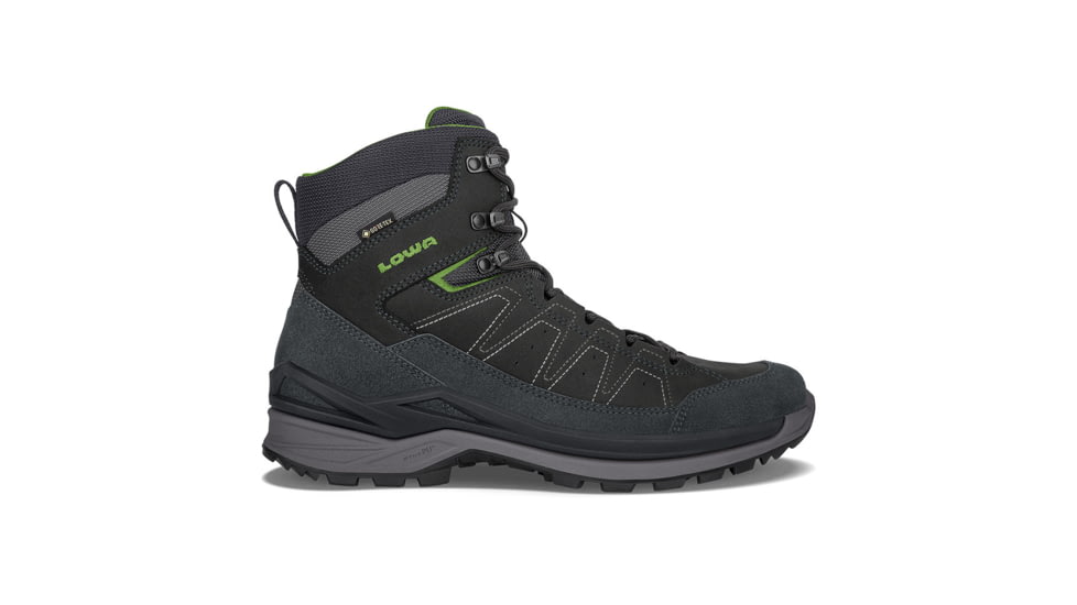 Lowa Toro Evo GTX Mid Hiking Shoes - Mens, Dark Gray/Green, 9 US, Medium, 3107249441-DGYGRN-9 US
