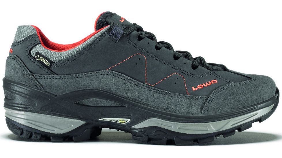 Lowa Toro GTX Lo Hiking Shoe - Men's-Grey/Orange-Medium-9