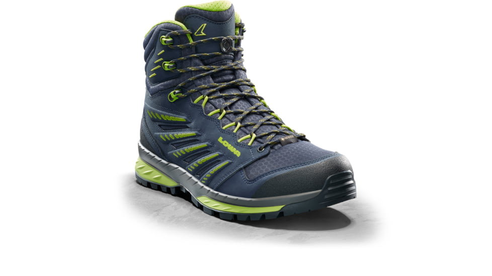 Lowa Trek Evo GTX Mid Hiking Boots - Mens, Navy/Lime, Size 9, 2107416903-Navy/Lime-9
