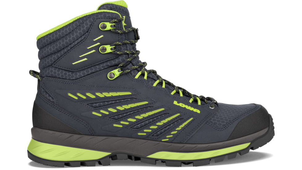 Lowa Trek Evo GTX Mid Hiking Boots - Men's, Navy/Lime, Size 8.5, 2107416903-Navy/Lime-8.5