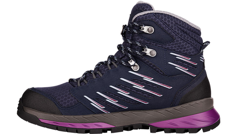 Lowa Trek Evo GTX Mid Hiking Boots - Womens, Navy/Berry, 6.5, 2207436951-NAVBER-M-6.5