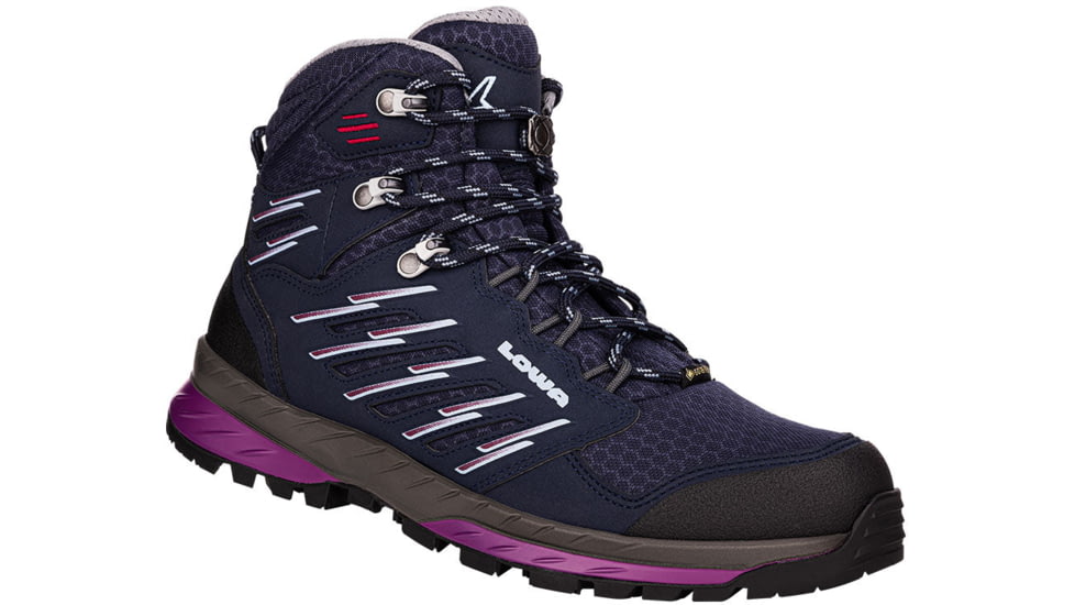Lowa Trek Evo GTX Mid Hiking Boots - Womens, Navy/Berry, 6.5, 2207436951-NAVBER-M-6.5