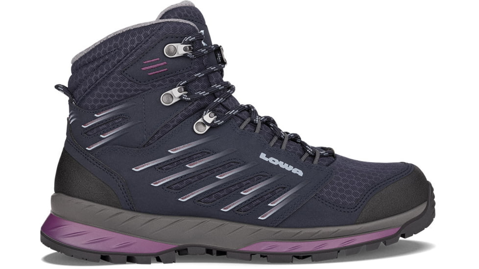 Lowa Trek Evo GTX Mid Hiking Boots - Womens, Navy/Berry, 6.5, 2207436951-NAVBER-M-6.5