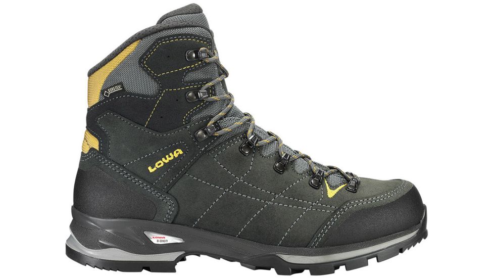Lowa Vantage GTX Mid Backpacking Boot - Men's-Anthracite/Yellow-Medium-10