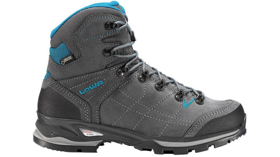 Lowa Vantage GTX Mid Backpacking Boot - Women's-Anthracite/Turquoise-Medium-6.5