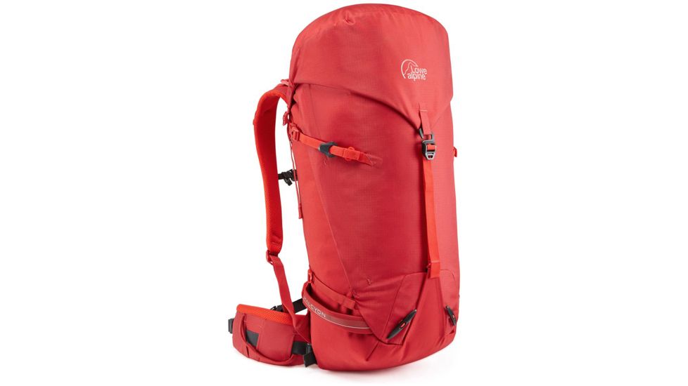 Lowe Alpine Halcyon 35/40 Climbing Backpack, Haute Red, Large, FMQ-23-HR-35-L