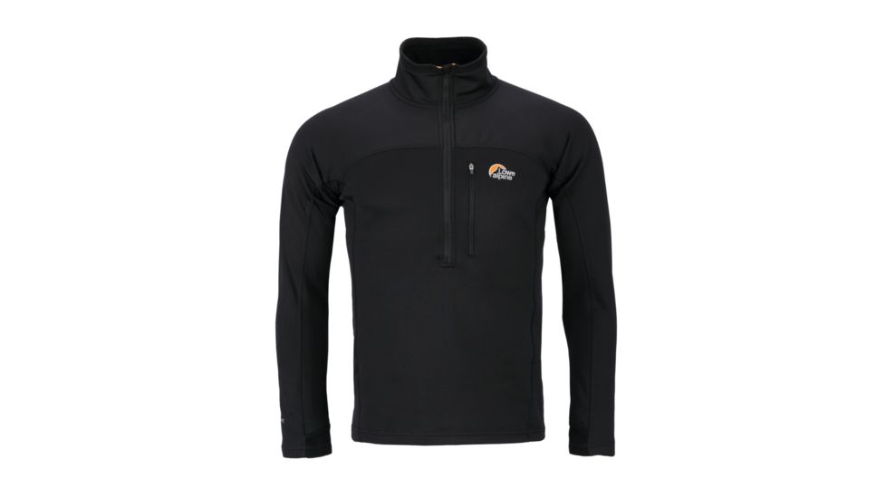 Lowe Alpine Powerstretch Zip Top Jacket - Men's-Black-Medium