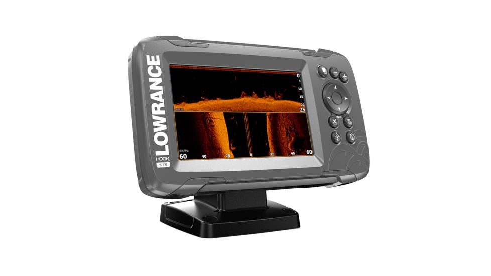 Lowrance 5&quot; Chartplotter/Fishfinder TripleShot Transom Mount Transducer w/Built-In US Inland Charts HOOK²-5 67556