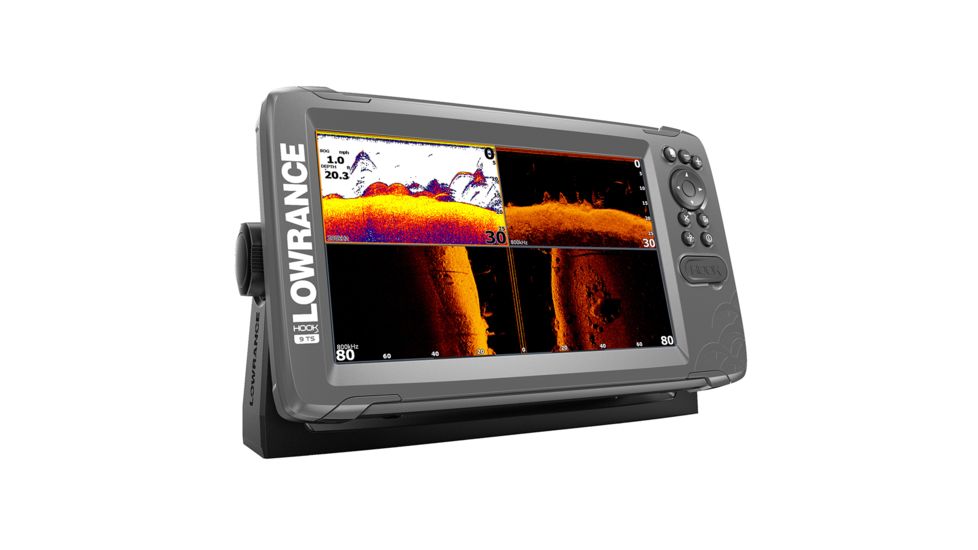Lowrance 9&quot; Chartplotter/Fishfinder TripleShot Transom Mount Transducer w/Nav+ Chart HOOK²-9 67565