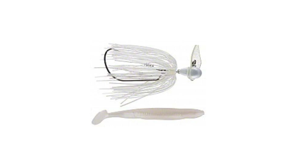 Luck E Strike Rick Clunn Trickster 2, Spinner Bait 1/4 oz., White, RCSB214-012-1