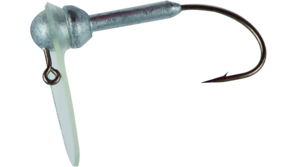 Luck E Strike Scrounger Long Bill Jighead, Unpainted, 1/0 Hook, SLB-3161-4