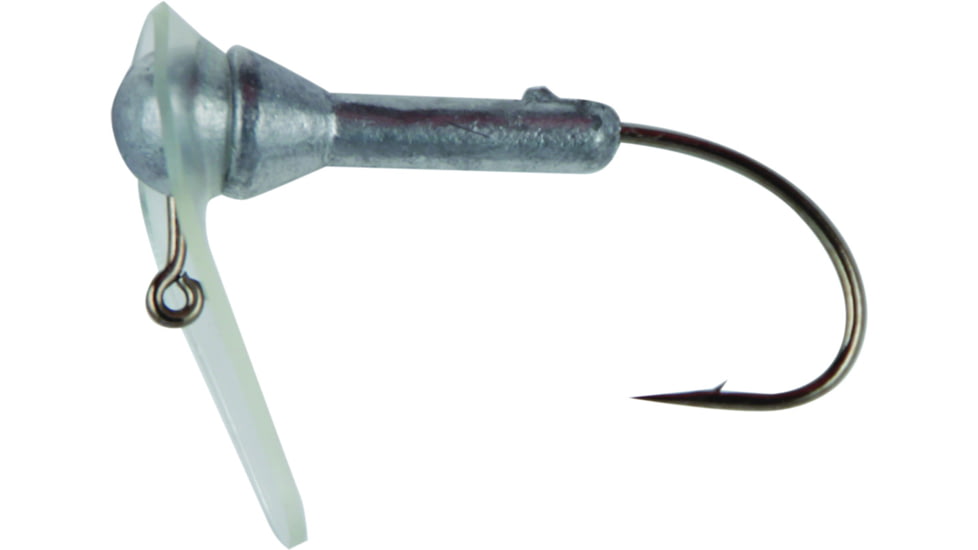Luck E Strike Scrounger Long Bill Jighead, Unpainted, Size 2, SLB-182-4