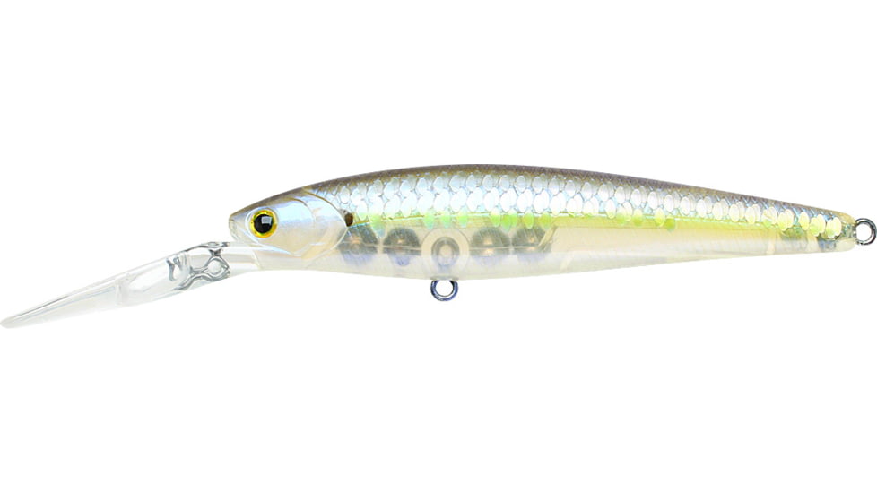 Lucky Craft Staysee 90Sp Version 2 Jerk Bait, Suspending, MS Ghost Chartreuse Shad, 3 1/2in, 7/16oz, SS90SPV2-225MSGC