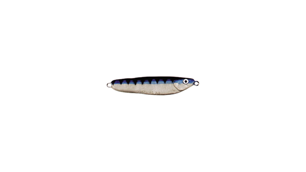 Luhr Jensen Crippled Herring Spoon, Floating, Chrome &amp; Blue, 1 1/2oz, 3in, 4751-112-0306