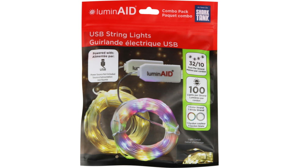 LuminAID Add-On String Lights, White, 0196-0600