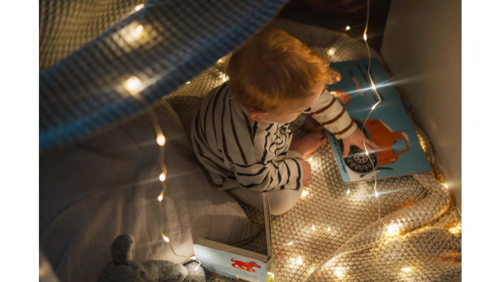 LuminAID Solar String Light w/Phone Charger, White, 0196-0500