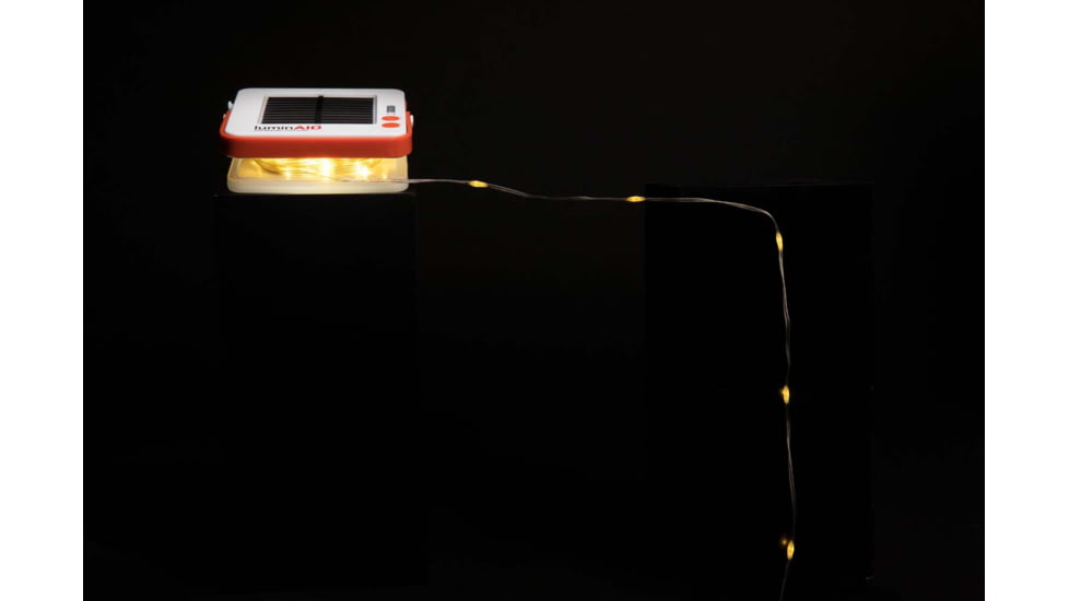 LuminAID Solar String Light w/Phone Charger, White, 0196-0500