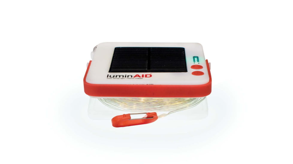 LuminAID Solar String Light w/Phone Charger, White, 0196-0500