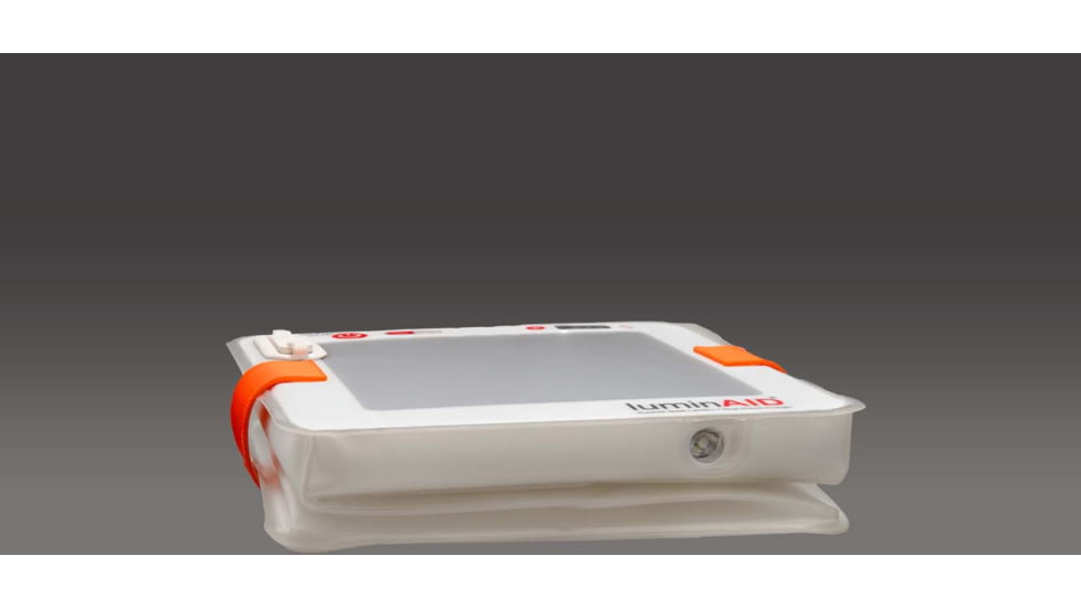 LuminAID Survivor Solar Lantern w/Dual Phone Charger, White, 0196-0350