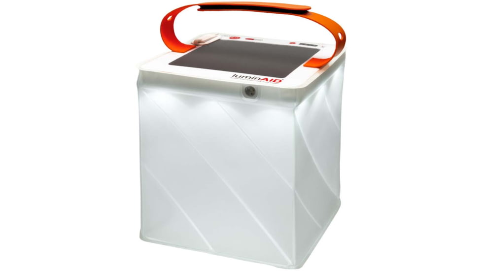 LuminAID Survivor Solar Lantern w/Dual Phone Charger, White, 0196-0350