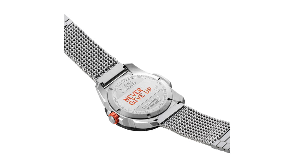 Luminox Bear Grylls Survival Air w/ Stainless Steel Milanese Mesh bracelet, Black, 45mm, XB.3762