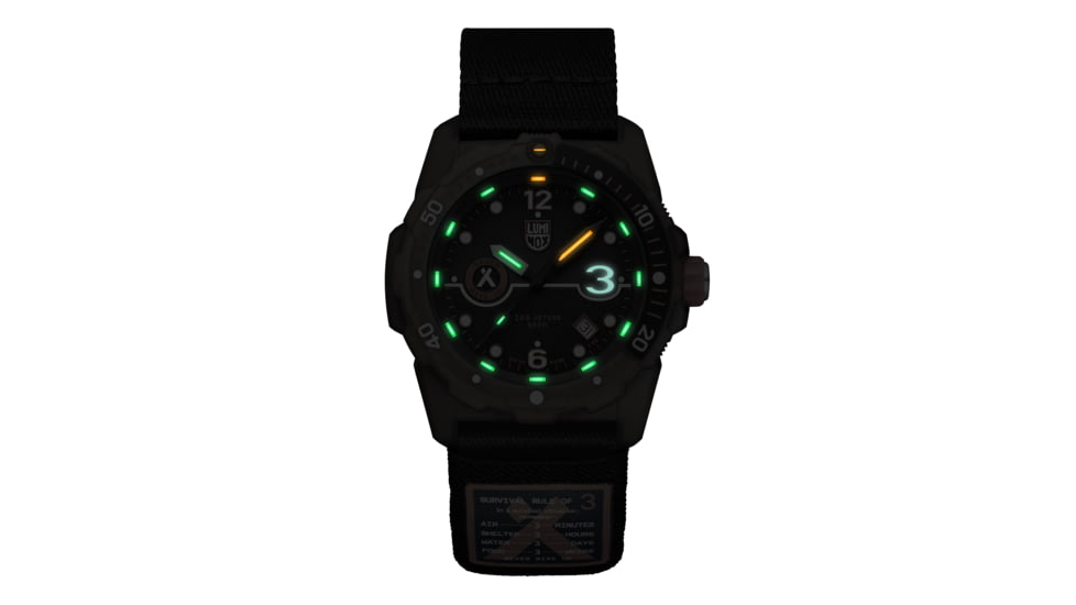 Luminox Bear Grylls Survival Rule of 3 ECO Watch, Black/Black, 42mm, XB.3721.ECO
