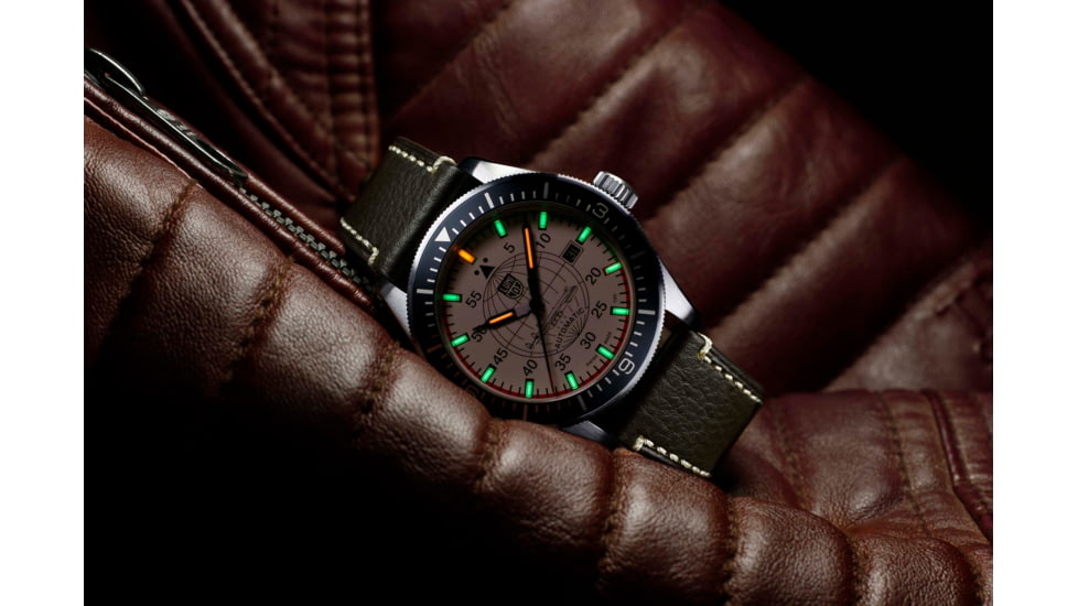 Luminox Constellation Automatic 9600 Series Watch, Beige/Brown, 42mm, XA.9607