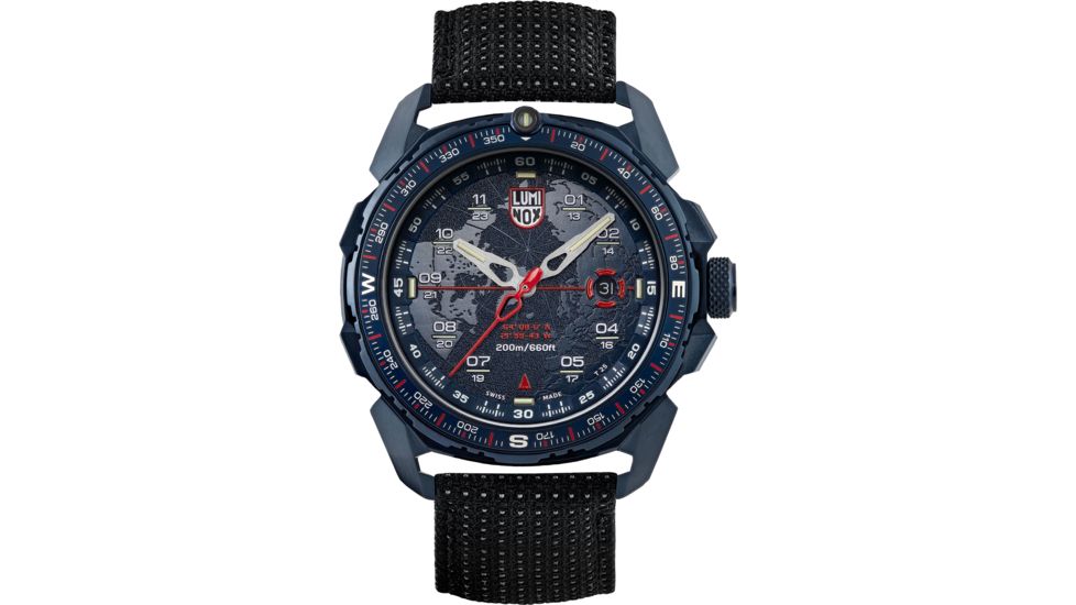Luminox Ice Sar Arctic Steel Watches, Blue/Red, 46 mm, 1203