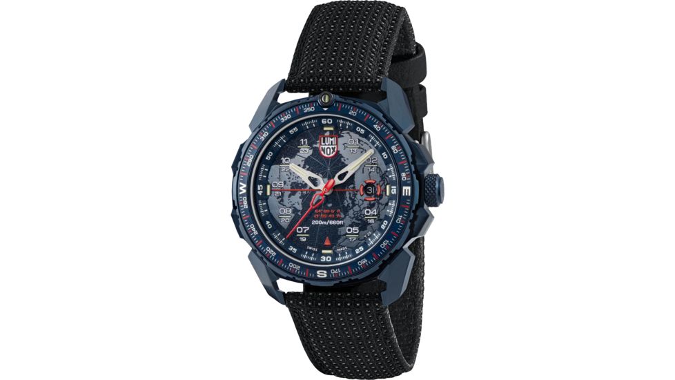 Luminox Ice Sar Arctic Steel Watches, Blue/Red, 46 mm, 1203