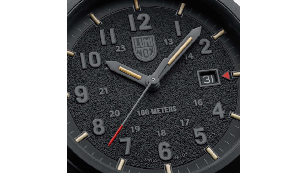 Luminox Atacama Field 1961 Analog Watch, 43mm Case Diameter, Carbonox Bezel, Black Rubber Strap, XL1961